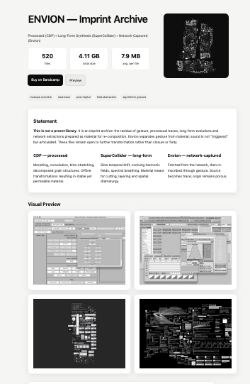 Envion Sound Archive – Sample Pack