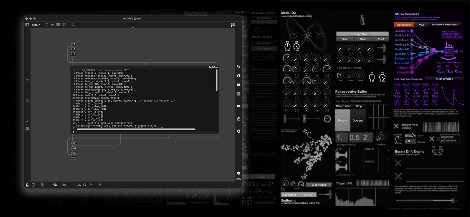 STRIKE routing patchbay — Vortessa
