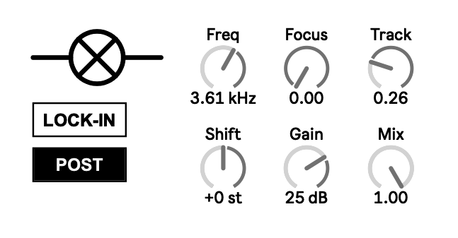 The Lock-In section of the panel
